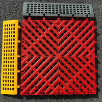 Dalles de sol modulaires en PP haute résistance pour garage, antidérapantes et drainantes, pour ateliers et centres de lavage automobile