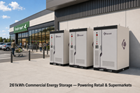 Akıllı 261kWh 135kW C&I BESS Kabini Sıvı Soğutmalı %99 Verimlilik 8000 Döngü Fabrika Deposu Zirve Güç Azaltma için