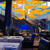 Lustre suspendu en tissu avec cadre en fer de style rétro français, abat-jour en lin minimaliste avec LED, idéal pour les restaurants et les cafés