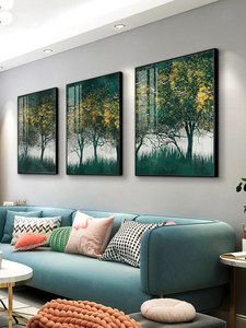 Ensemble d'art mural floral doré, 3 triptyques, en alliage d'aluminium, papier noir et or, <span class=keywords><strong>peinture</strong></span> florale abstraite, décoration de salon moderne de luxe - Product Image 5