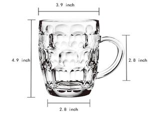 <span class=keywords><strong>Chope</strong></span> à <span class=keywords><strong>bière</strong></span> à alvéoles de 20 oz avec poignée Tasses à <span class=keywords><strong>bière</strong></span> en verre Passe au lave-vaisselle et au <span class=keywords><strong>congélateur</strong></span> - Product Image 2