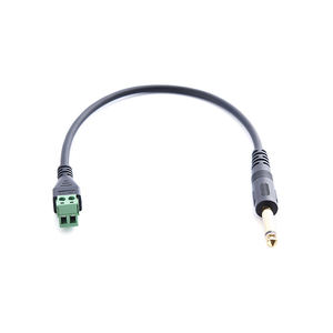 <span class=keywords><strong>Cable</strong></span> de audio mono macho de 30 cm (0,3 m) con terminal de tornillo de 6,35 mm (1/4'') a <span class=keywords><strong>2</strong></span> pines/hogares hembra con blindaje D2351 - Product Image 3