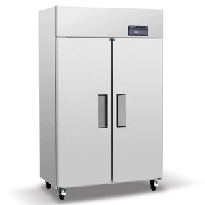 American Style Large Capacity Efficient Cooling Fresh Refrigerator Commercial Two Doors Upright Chiller/Freezer - Product Image 1