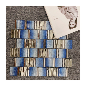 Conception de dosseret extérieur en <span class=keywords><strong>mosaïque</strong></span> de verre, carreaux de <span class=keywords><strong>cuisine</strong></span> en forme de <span class=keywords><strong>mosaïque</strong></span> de verre à prix compétitif, vente d'usine - Product Image 1