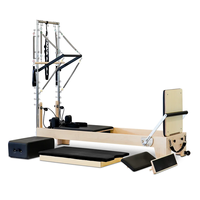 Reformer Pilates de Haute Qualité et Robuste, Modèle Classique avec Demi-Tourneuse pour Entraînement et Exercices