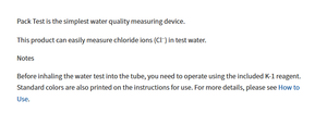 Bandelettes d'analyse de l'eau KYORITSU WAK-Cl(300), fournitures de surveillance des eaux usées au chlore, 40 tests - Product Image 2