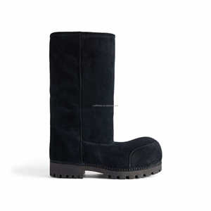 Esagerato Extra punta tonda di alta qualità Unisex da donna scarponi da sci Super morbidi da <span class=keywords><strong>uomo</strong></span> in pelle di vitello Alaska scarponi da <span class=keywords><strong>neve</strong></span> a punta tonda bassi