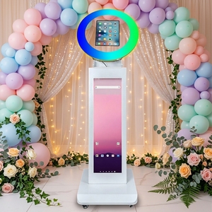 <span class=keywords><strong>Prix</strong></span> d'usine le plus bas : Machine de photomaton avec écran de 37 pouces pour iPad et anneau lumineux RGB pour fêtes - Product Image 1