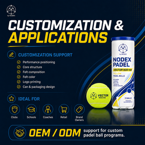 Comienza tu negocio con la pelota de pádel NODEX SPORT 20% lana <span class=keywords><strong>PRO</strong></span>: rentable y de alta calidad para jugadores - Product Image 5