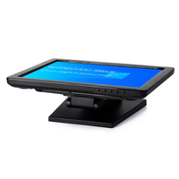 Nouvel écran tactile LCD pliable de 15 pouces 1024x768 4:3 avec écran tactile résistif, interfaces VGA//USB pour utilisation en point de vente (POS)