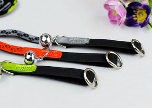 Collier réfléchissant pour animaux de compagnie avec clochette, collier pour chien et chat, accessoire de laisse en nylon, multicolore - Product Image 2