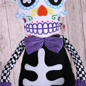 Muñeca embrujada para Halloween, accesorios terroríficos, <span class=keywords><strong>esqueleto</strong></span> <span class=keywords><strong>sentado</strong></span>, figurillas retráctiles, decoraciones para Halloween - Product Image 2