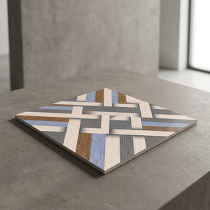 Parquet en bois d'ingénierie multicouche de couleur naturelle, noyer noir américain 40x40cm Carreaux de sol en céramique - Product Image 5