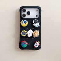 Accessoires DIY en PVC et silicone anti-chute, coque de protection pour téléphone portable tridimensionnelle, accessoires détachables, coque de téléphone souple