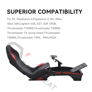 Cabina de Simulación de Carreras GY046-3 con Asiento Reclinable, Silla de Carreras para PC PS5, Accesorios de Simulación de Carreras - Product Image 4