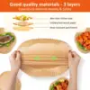 Papier sulfurisé en silicone alimentaire jetable de 8 pouces pour friteuse à air carrée, idéal pour les plats et moules de cuisson - Product Image 3