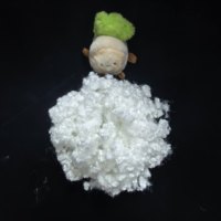 Fibre de silicone conjuguée creuse HCS, 100% recyclée, certifiée OEKO-TEX, fibre de polyester 3D pour literie