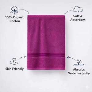 ผ้าขนหนูอาบน้ำผ้าฝ้ายแท้ 100% ขายส่ง เนื้อนุ่ม ทนทาน ซึมซับน้ำได้ดี สำหรับโรงแรม รีสอร์ท สปา ฟิตเนสเซ็นเตอร์ และใช้ในบ้าน - Product Image 6