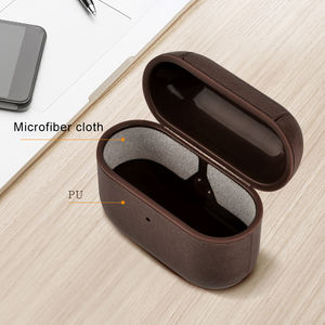 Étui de chargement pour <span class=keywords><strong>Airpods</strong></span> 1 2 <span class=keywords><strong>3</strong></span>ème génération Pro 2, étui de protection en cuir avec mousqueton pour Airpod Pro <span class=keywords><strong>3</strong></span>, étui en cuir 2025 - Product Image 2