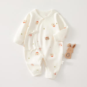 Mono Unisex de Algodón Puro con Estampado de Dibujos Animados para Bebés Recién Nacidos de 0 a 3 <span class=keywords><strong>Meses</strong></span>, para las <span class=keywords><strong>Cuatro</strong></span> Estaciones, Primavera - Product Image 1