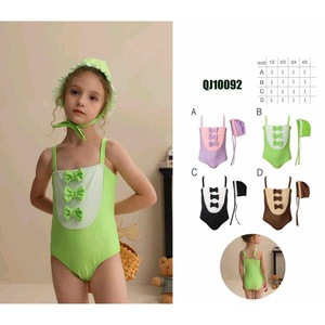 Maillot de bain une pièce HDJ avec détail nœud pour enfants, taille 1/2 2/3 3/4 4/5 - Product Image 1