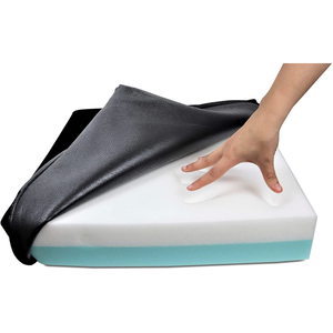Coussin anti-escarres pour fauteuil roulant (42x42x8 cm, faible densité), coussins viscoélastiques pour personnes âgées (PU + VISCO) - Product Image 5
