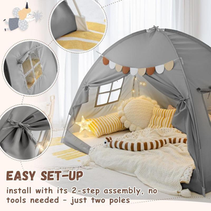 Tente de jeu pour enfants en gros OEM, tente <span class=keywords><strong>château</strong></span> pour enfants, tente de <span class=keywords><strong>camping</strong></span> intérieure et extérieure - Product Image 4
