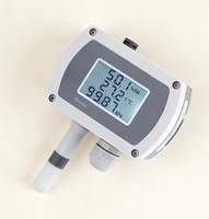 Transmisor de Temperatura, Humedad y Presión CWS29 con Pantalla LCD, Protección IP65, Métodos de Instalación Flexible en Pared y Riel DIN