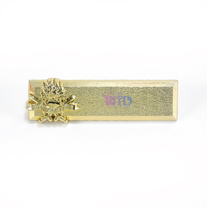 <span class=keywords><strong>Pin</strong></span> de solapa personalizado hecho en fábrica, insignia conmemorativa de cobre dorado y plateado, <span class=keywords><strong>PIN</strong></span> de seguridad, insignia, broche de metal rectangular, brillante y único - Product Image 6