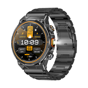 Montre connectée AK81, sport, étanche IP68, écran 1,46 pouces, appel BT, lampe de poche, boussole, unisexe, silicone, autonomie de 4 jours, multisports - Product Image 1