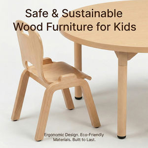 Ensemble <span class=keywords><strong>de</strong></span> meubles <span class=keywords><strong>de</strong></span> garderie sécurisés, table et chaises en bois aux coins arrondis pour la maternelle, la garderie, la salle <span class=keywords><strong>de</strong></span> classe, la zone <span class=keywords><strong>de</strong></span> jeux - Product Image 2