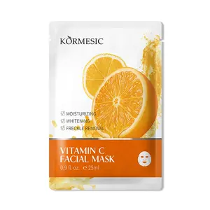 KORMESIC customizable vitamin e c serum glow beauty face mask sheet with vitamin c
