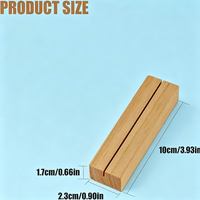 Porte-cartes en bois, supports de numéros de table en bois, supports de photos en bois pour panneaux acryliques, supports de décoration