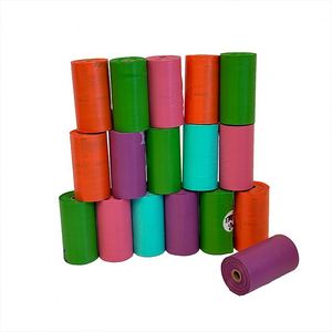Pet Grooming Products Dog Poop <b>Bag</b> Pet Waste Disposal <b>Bag</b> High Quality Solid Color Poop <b>Bags</b> for Dog - Product Image 1