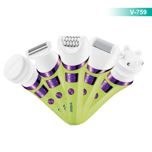 Depiladora VGR V-759 IPX6 para Mujer, Afeitadora Eléctrica, Kit de Cuidado Personal, Eliminación de Callosidades para Rostro, Cuerpo, Ingle, Recortadora de Vello, Depilación de Bikini - Product Image 2
