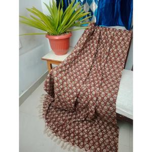 Great Price for Cotton <b>Throw</b> <b>Blanket</b> Printed Tassels Eco-friendly Lightweight All-Season Handmade Housewarming Gift - Product Image 1