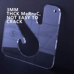 Plantilla <span class=keywords><strong>de</strong></span> <span class=keywords><strong>Costura</strong></span> Transparente <span class=keywords><strong>de</strong></span> Plástico Transparente para Máquina <span class=keywords><strong>de</strong></span> Coser Modelo 11 - Product Image 5