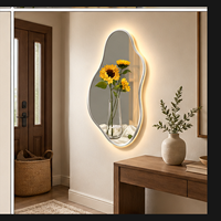 Décoration murale LED en cristal en forme de tournesol, art lumineux botanique de forme organique pour chambre, entrée, salon, hôtel, chambres d'hôtes et intérieurs