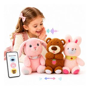 New Design AI Bear Stuffed Animal Chatbot Dialogue Function Rechargeable Storytelling Plush Gift for Children TOYSRUNNER 11-30cm - Product Image 1