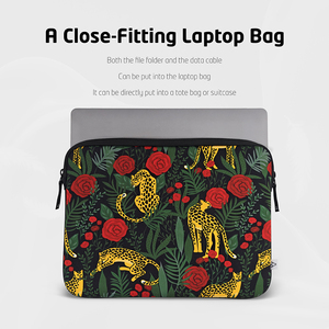 Housse pour ordinateur portable 14/16 pouces, motif léopard, protection néoprène pour animaux de compagnie, étui pour ordinateur portable, sacoche, housse de voyage pour tablette - Product Image 3