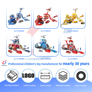 Chengji Ensemble de jouets de construction en métal moulé sous pression : <span class=keywords><strong>Garage</strong></span> de stationnement, scène de simulation amusante, modèle d'avion, modèle de voiture en alliage, camion de ville et pistes de jeu pour enfants - Product Image 4