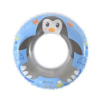 Bouée de natation pour enfants à imprimé grenouille et pingouin de dessin animé, flotteur sous-aisselle gonflable épaissi pour bébé, équipement de sécurité pour piscine, vente en gros usine, promotion