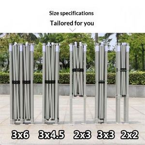 Tente publicitaire pliante rétractable en fer, imperméable, <span class=keywords><strong>avec</strong></span> auvent, grand parasol à quatre pieds, abri de voiture - Product Image 4