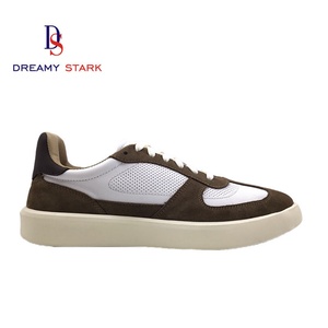 Baskets pour hommes en cuir véritable Dreamy Stark, faites à la main, respirantes, pour la marche, chaussures de mariage, personnalisables, légères, pour le bureau et la carrière - Product Image 1