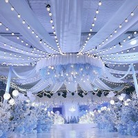 Lustre de décoration de plafond de mariage LED boule lumineuse chaîne Dragon ampoule Tennis de Table suspendu