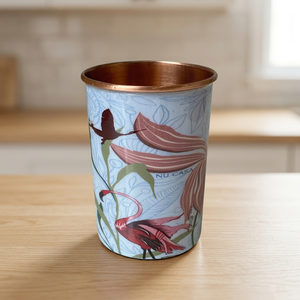 Verre en métal à motif floral, design bohème, réutilisable pour boissons chaudes, idéal pour les fêtes d'adultes - Product Image 4