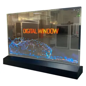 55 Inches Oled Transparent Screen Desktop Floor Standing Digital Signage Lg Smart Tv Creative Touchscreen Display Monitor