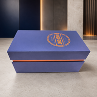 Boîte à vin de luxe personnalisée avec insert intérieur protecteur, emballage cadeau en carton rigide pour l'expédition de bouteilles