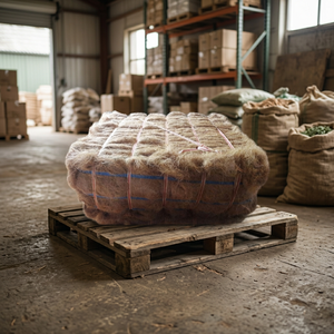 Fibra de Coco Natural para Agricultura, Fardos de Fibra de Coco de 100 kg, Dimensiones 75x75x45 cm, para Filtración y Uso Industrial - Product Image 3