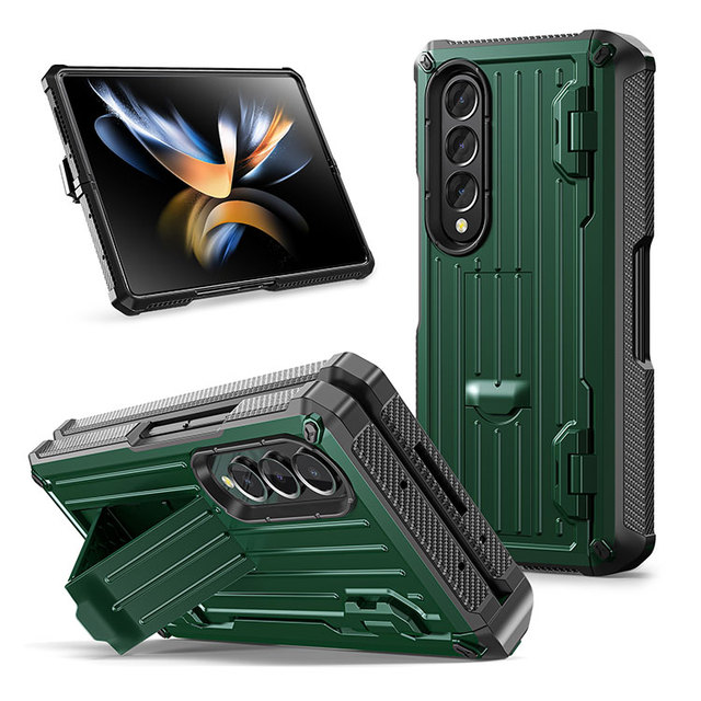 Bulk Wholesale Mobile Phone Protective Case Cover for Samsung Galaxy Z Fold 4 Case With Hidden Pen Holder